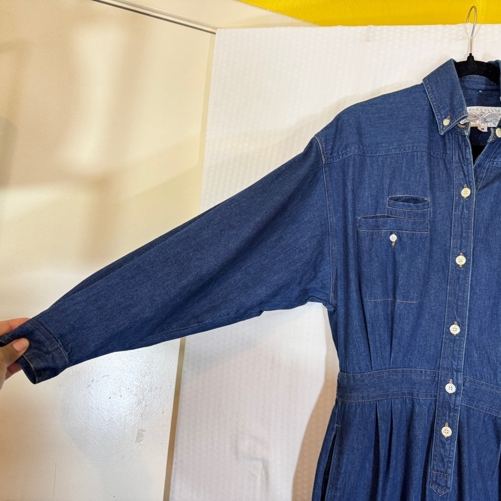 Vintage 80s/90s Perry Ellis America x Levi Strauss Denim Jumpsuit (S) - Picture 8 of 16